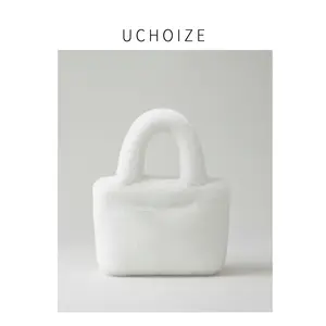 2025 New Winter Furry Tote Bag, Faux Fur Handbag, Plush Shoulder Purse, Cute Fluffy Double-Handle Bag for Women