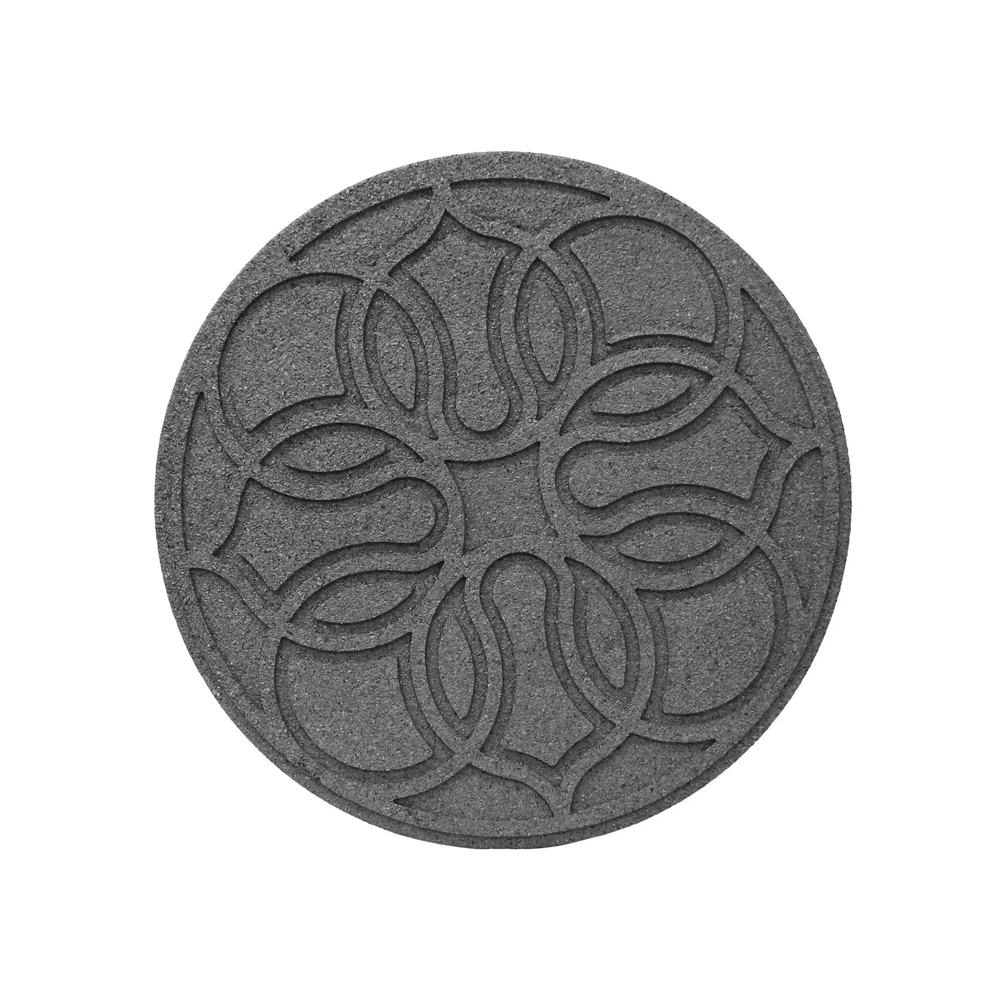TierraVerde 4 Pack 18" x 18" Pendant Round Decorative Stepping Stones, Grey