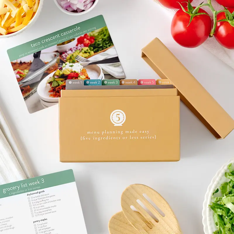 PPP 5-Ingredient Meal Plans Book - Best-Selling Menu Plan Guide with Photos (Lifestyle & Cooking Recipes)