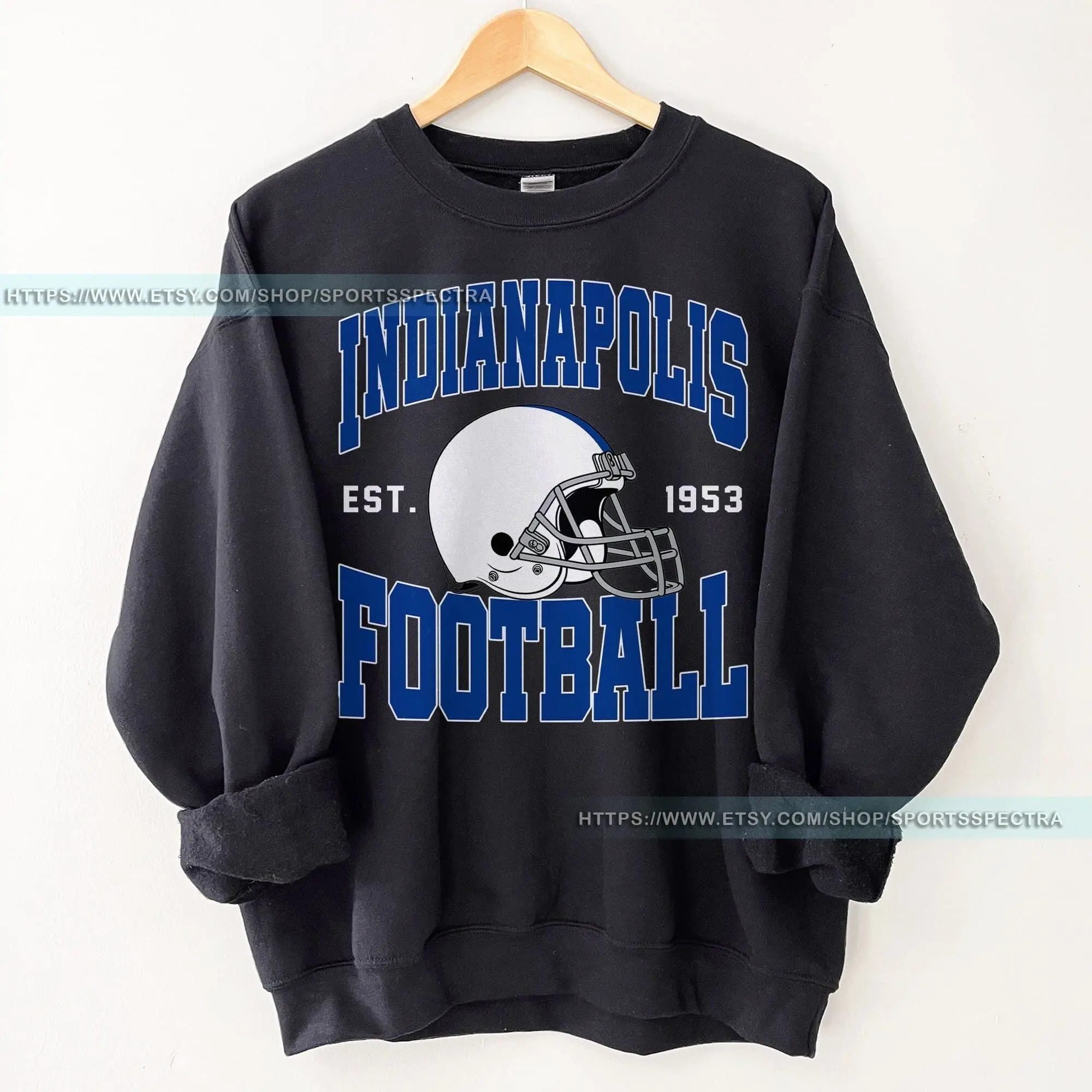 [Sale Up To 50%] Indianapolis Football Vintage Sweatshirt, Indianapolis Colt Football Shirt, Retro Indianapolis Football Colt Fan Gift