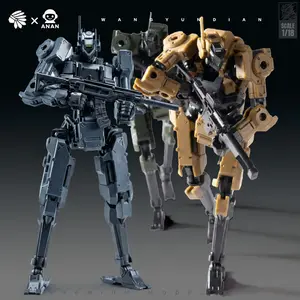 [2-Pack] 1/18 Tactical Mecha Model Kit, Ultimate Cyberpunk Robot Figure, 4.41 Inch Modular Soldier, 3mm Universal Upgrade Interface