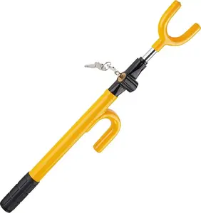 Steering Wheel Lock The Club Twin Hooks Anti Theft Universal Car Van Truck SUV
