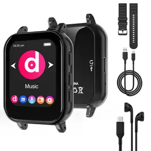 MP3 Player with Bluetooth 32GB Music Player with Detachable Strap,Built-in Speaker,1.69'' IPS Display for Running,Gym,Kid Adults