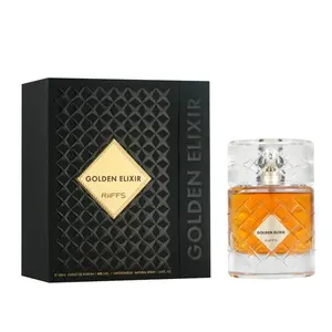 Riiffs Golden Elixir for Unisex Extrait de Parfum Spray, 3.4 Ounce
