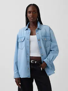 Gap Women's Denim Western Shirt Jacket