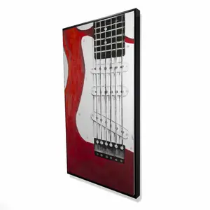 Begin Home Decor 2081-4824-MU31 24 x 48 in. Red Electric Guitar - Contemporary Musical Canvas