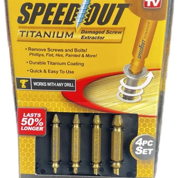 Speed Out Titanium Screw Extractor (4-Piece) - TikTok Shop