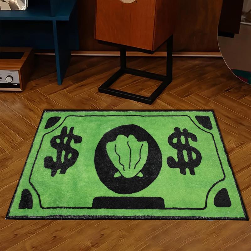Creative Dollar Printed Rugs, Non-slip Soft Comfortable Area - TikTok Shop