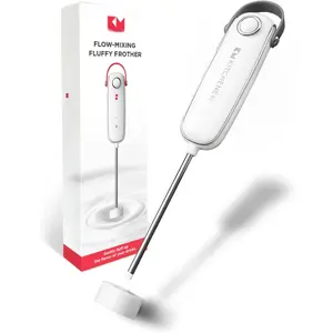 Silkwhisk Electric Milk Frother Handheld: Mini Drink Mixer, Stainless Steel, Cold  Maker, Frother Wand for Coffee, Cappuccino, Lattes, Protein Drinks,  Operated (Metal Gray)