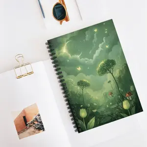 Spiral Notebook - Celestial Fairy Wonderland Dreamscape Ruled Line Journal