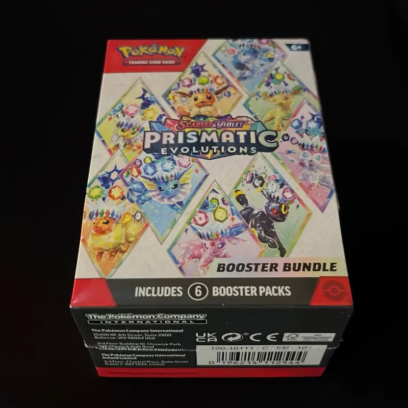 Pokémon Prismatic Evolutions Booster Bundle - Includes 6 Booster Packs for Trading Card Game Enthusiasts