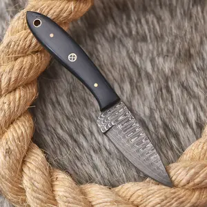 Custom Handmade Damascus Steel Blade Vegetable Knife Fruit Knife Kitchen Knife