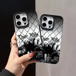 Cool Girl Y-Young M-Miko Phone Case for iPhone Models, Shockproof Anti-Slip Protective Design, Rhombic Creativity, Durable Tpu Back Cover, Accessories