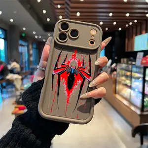 Dark Spider Web Phone Case Gothic Blood Drip Style for iPhone 17 16 15 14 13 12 11 Plus Pro Max. c2