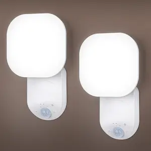 MATULSA Rechargeable Battery Operated Wireless LED Wall Light with Remote Control, Motion Sensor Light Indoor with Adjustable Angle, Battery Powered Wall Sconce for Closet Bedroom Garage Hallway