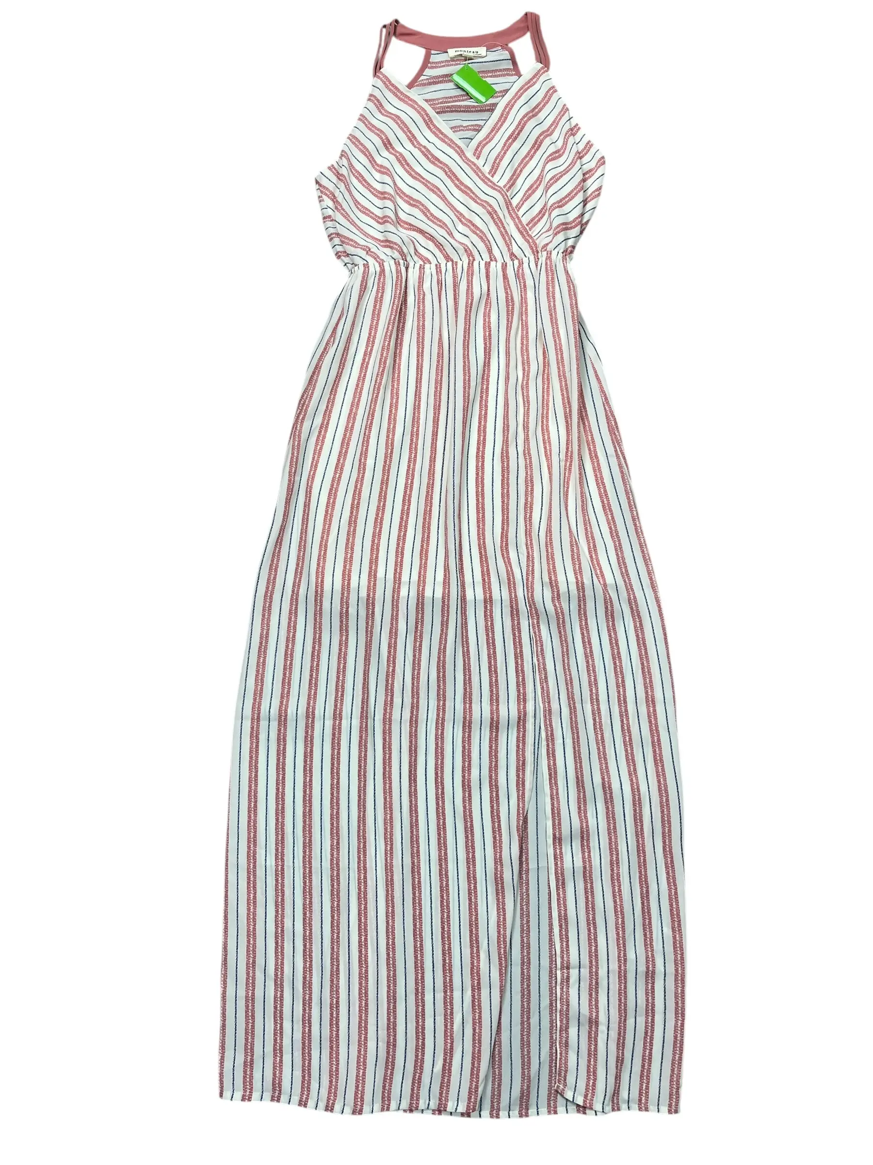 Dress Casual Maxi By Monteau In Striped Pattern, Size:M