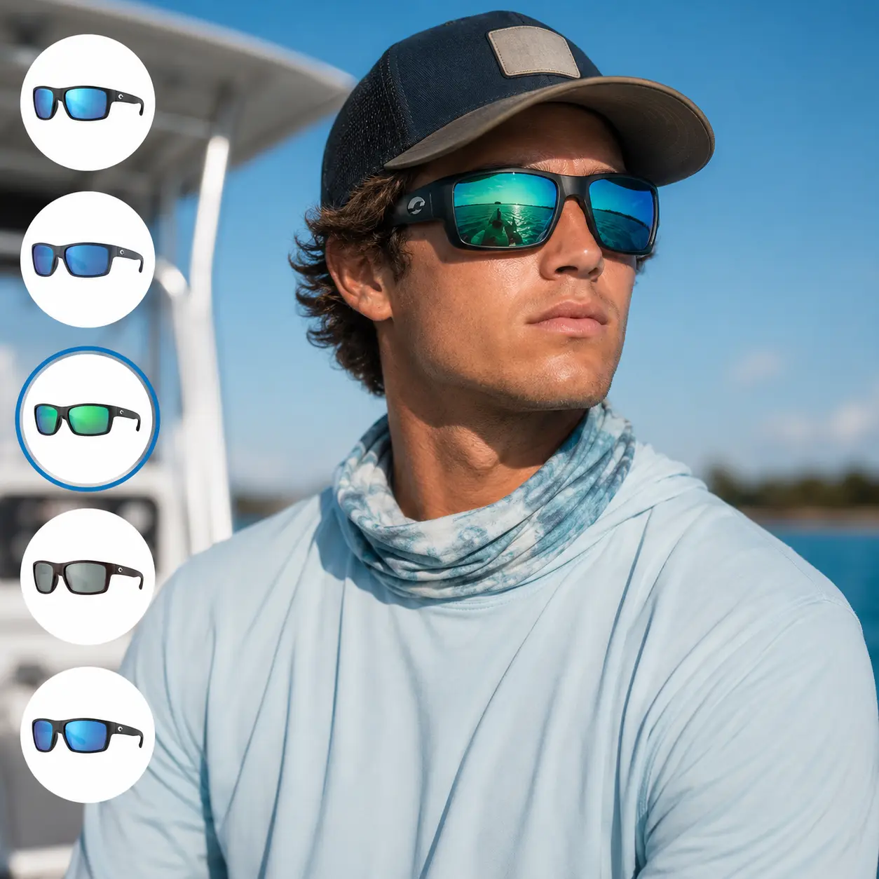 Costaego Polarized Sunglasses UV400 for Fishing Cycling Driving Running Sports Lightweight Outdoor Eyewear