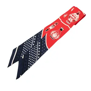 Pre-owned HERMÈS Others Small Leather Goods Hermes Les Flacons Bandana Silk Twilly