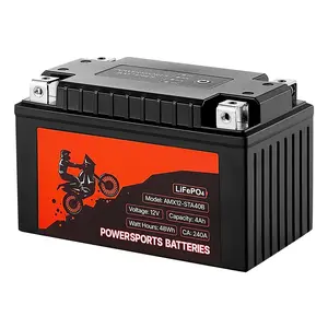 VEVOR Motorcycle Battery 12V 4Ah YTX12-BS High Performance Powersports Battery