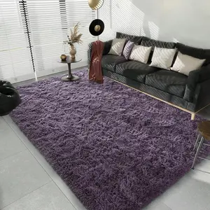 Dusty Lavender Modern Shag Rug - Ultra Plush, Non-Slip Indoor Carpet. Available in 4 Sizes for Living Room, Bedroom, Apartment Decor-Q