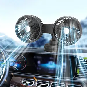 5v Dual Head Car Fan, Adjustable 3-Speed USB Car Air Conditioning Fan, Fast Cooling Ventilation, Car Accessories for Home & Vehicle Use, USB Handheld Fan, Multifunctional Fan, Usb Powered Fan