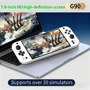 Multifunctional G90 Retro Handheld Game Console, 4K HD 7-Inch IPS Screen, 4000mah Rechargeable Battery, USB Charging, Portable Design