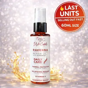 I Belli Capelli Ravenna Daily Care Repair Oil Split End Repair 60ml/2.0 fl.oz Haircare Comfort Natural Heat Protectant Intense Nourishing Treatment Deeply Nourished Hydrating Moisturizing Hair Hydrolyzed Keratin
