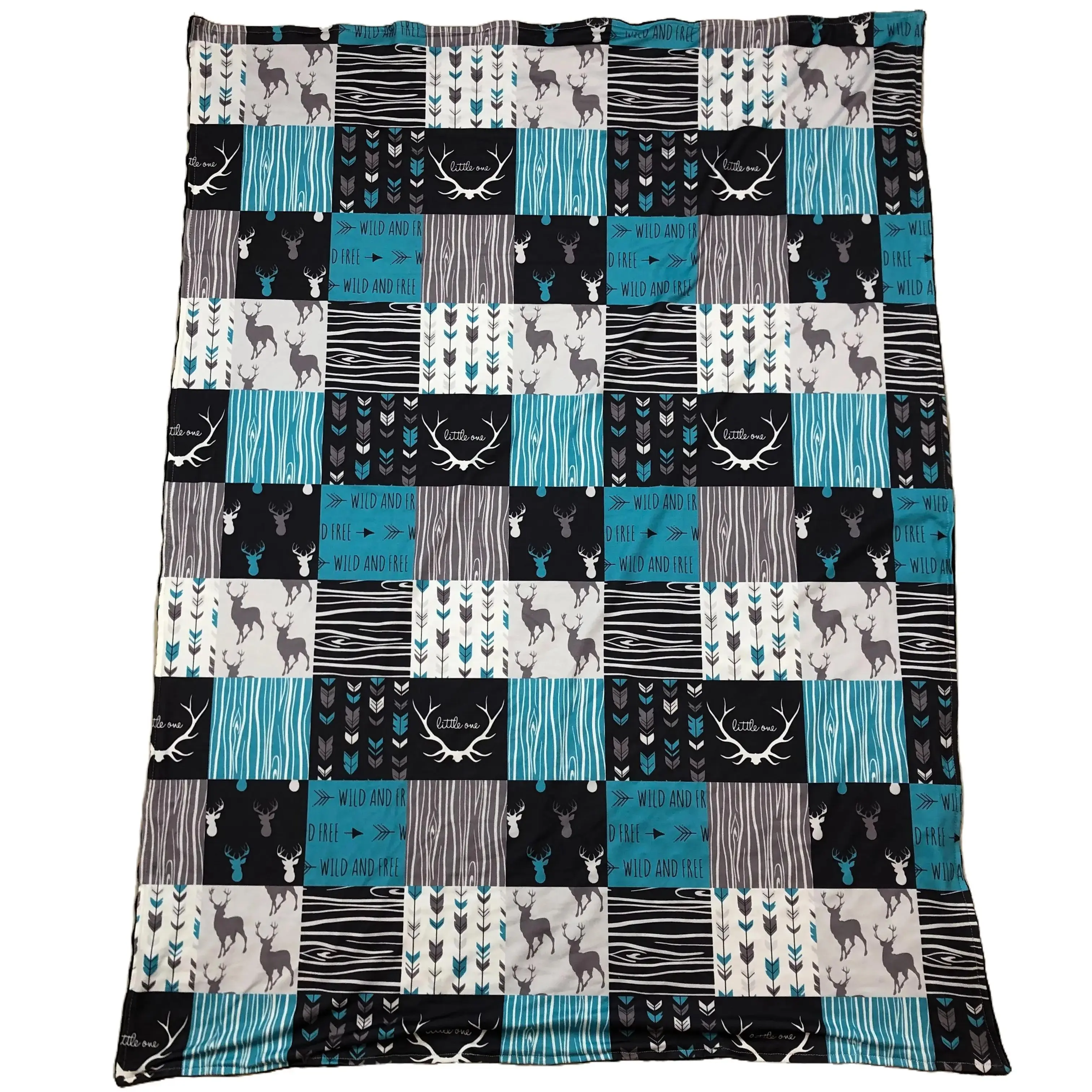 Baby Blanket Deer Soft Outdoor Bedding Baby Minky Blanket Newborn Baby Gift