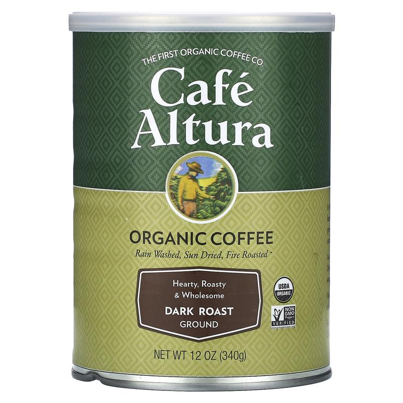 Cafe Altura Organic Coffee, Ground, Dark Roast, 12 oz (340 g)