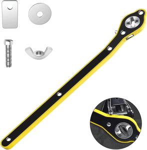 Car Jack Wrench, Labor-Saving Ratchet Wrench for Scissor Jack, Metal Garage Tire Wheel Lug Wrench, Fit for Small Cars SUVs and Vans