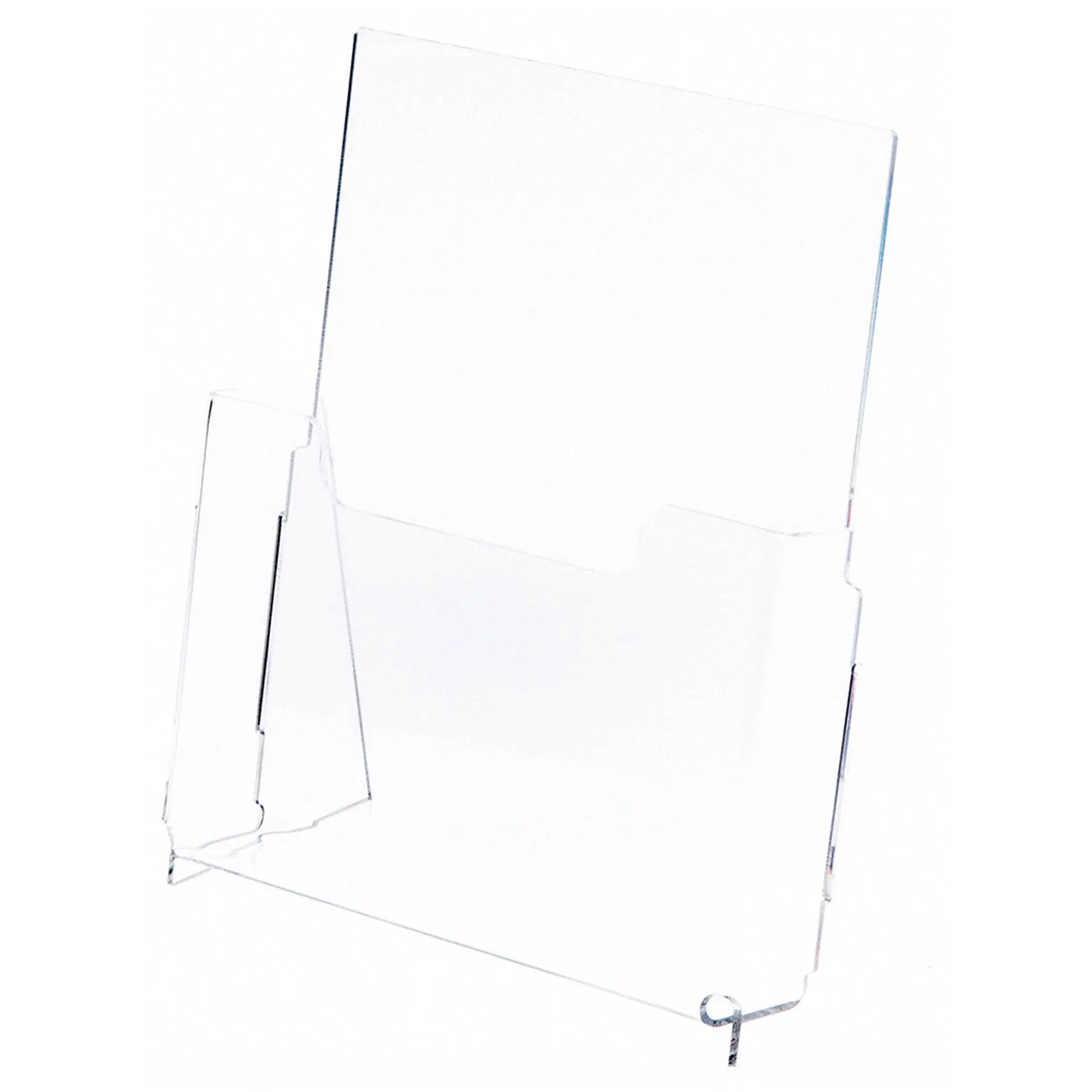 Plymor Clear Acrylic Paper Literature Holder (Countertop), Fits 8.5" x 11" Documents