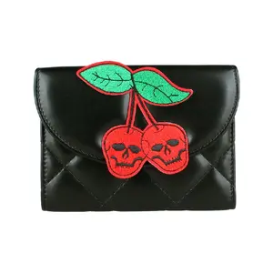 Embossed Trifold Wallet PU Leather Card Holder Wallet Good Quality