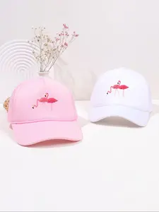 Fashion Flamingo Printing Baseball Cap, Casual Outdoor Sports Hat for Men & Women, Adjustable Sun Protection Cap for Daily Wear