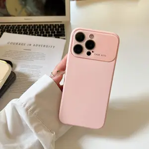 Phone Cases for iPhone 17 Pro Max16 15 14 13 12 11 Pro Max Plus Large View Window Liquid Silicone Phone Case Full-Cover Lens for Drop Protection, Soft & Skin-Friendly Shell, Fully Shockproof Protective Cover case for iphone 17 Pro Max