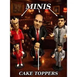 Gepettos Cake Toppers - Choose Any Character 3D-Printed Movie & Music TV Icon Cake Decorations (100mm 4inch)