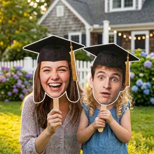 Graduation 2026 Gifts Big Heads on a Stick 12.2" x 9.8", Face on a Stick, Graduation Fan, Class of 2026, Fat Head Cut Out Sign, Gift for Graduate, Graduation Decorations 2026