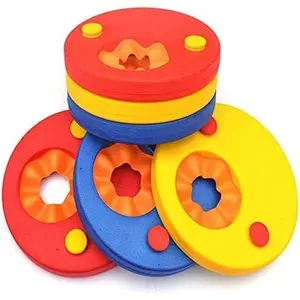 6 Pcs Set Swim Discs Eva Foam Arm Bands Float Rings for Baby and Kids Pool, Beach Swimming Discs