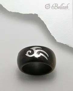Anillo Artesanal de Madera y Acero Inoxidable - Wood and Stainless Steel Handmade Ring - ID: 66796209 Bellash