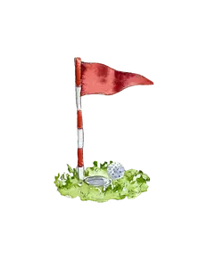Golf Flag Ornament