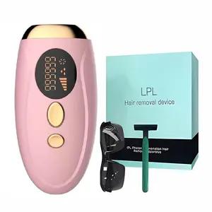 Ipl Laser Hair Removal 999999 Flashes, Professional Painless Hair Removal for Women's Body, Face, Legs, Bikini Line