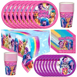 My Little Pony Party Tableware Deluxe Set for 16 Guests