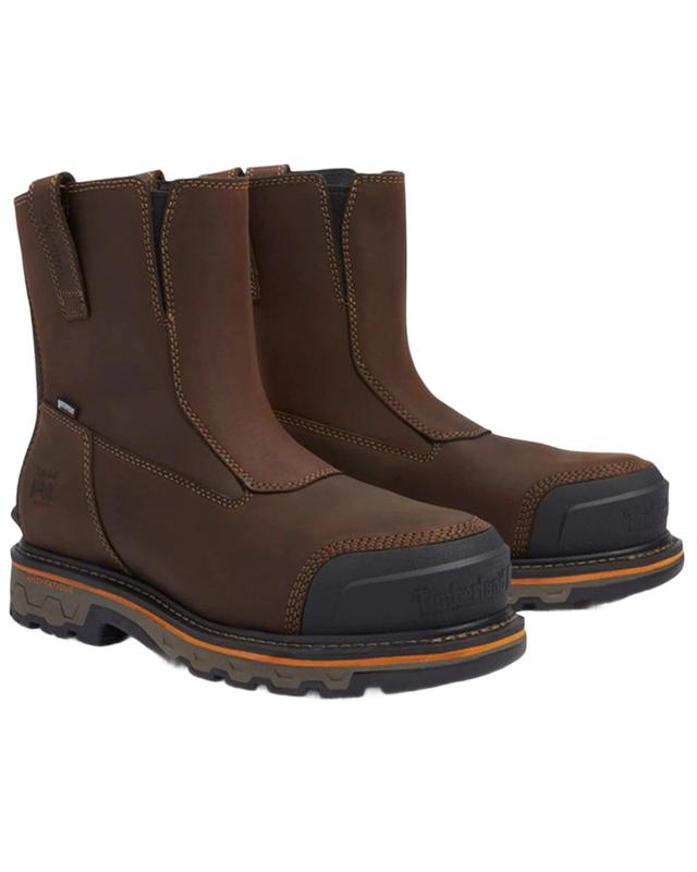 Timberland Men's Pro True Grit Waterproof Chelsea Work Boot Composite Toe - Tb0a67qkw01