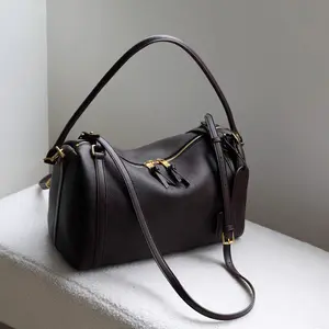Boston Bag   Genuine Leather Bag  (13.38×8.26×6.29) inch  | Premium Texture, Versatile Style