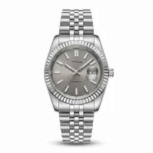 Luxury Look for Less! Candy Kathy Classic Datejust Inspired Watch - Silver Jubilee Strap, Automatic Movement, Perfect Gift for Her
