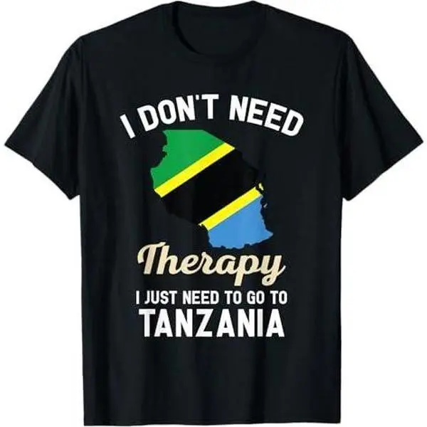 Tanzania Tanzanian Flag Map Travel Vocation Gifts T-Shirt