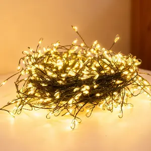Christmas Tree Decorative Lights 500-Light USB-Powered Ambient LED Copper Wire String Lights with Remote Control for Indoor & Outdoor Festive Decor Various ambient light
