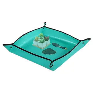 Waterproof Succulent Potting Mat, Portable Indoor Gardening Soil Changing Mat for Easy Watering, Durable PVC Design for Succulents