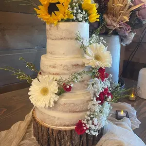 Wood Cake Stand Large Thick Wood Slice, Rustic Cake Stand, Wood Slices, Wood Round