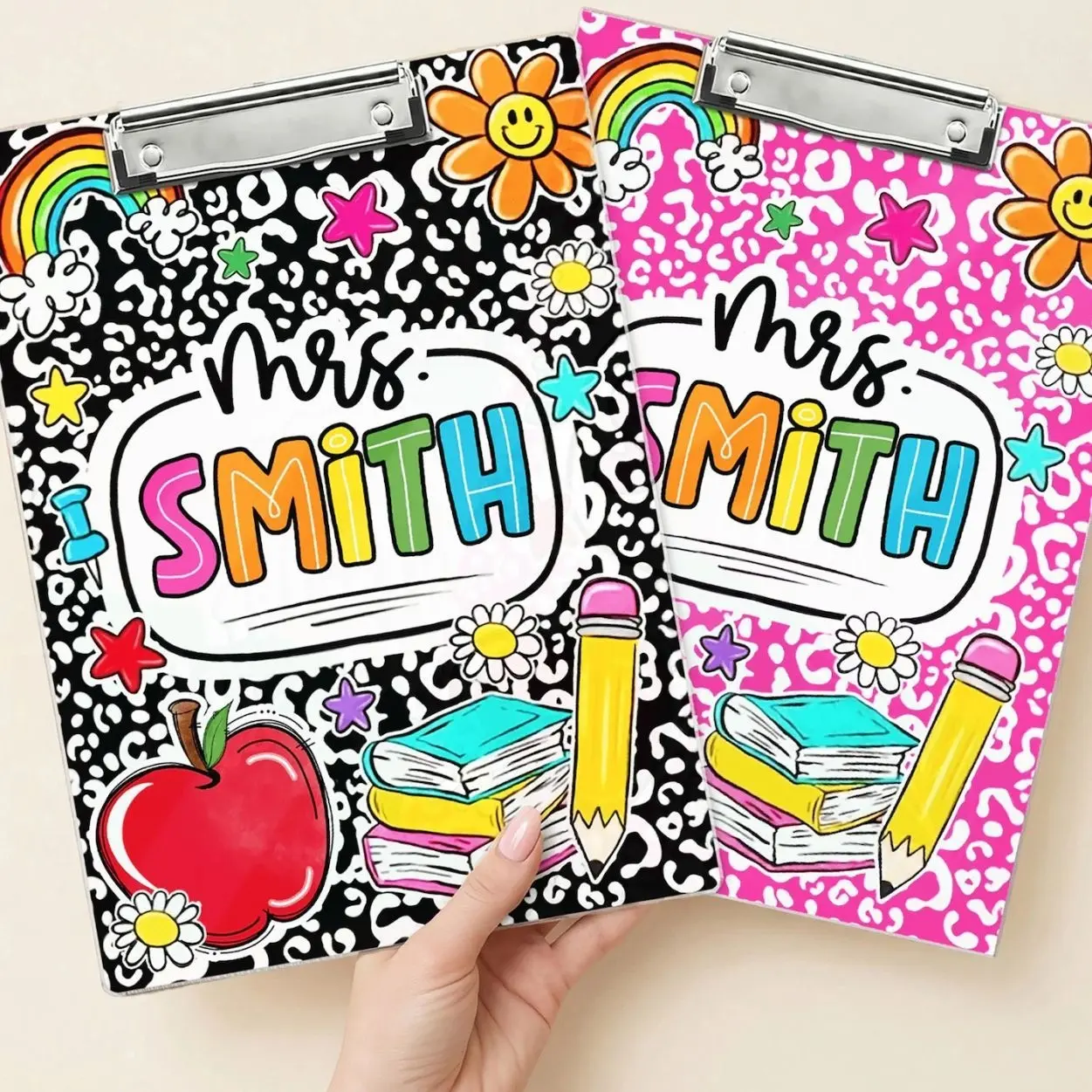 Personalized Teacher Clipboard, Acrylic School Supplies, Back To School Gift