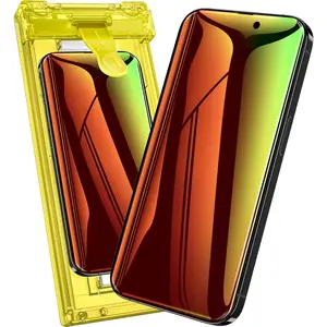 [ ] for  16 Pro Max  Screen Protector, 2 Pack Colorful Gradient Anti-Spy Anti-Blue Light 7H Hardness Film [Auto-Alignment Tray], No Peeling Shatterproof Bubble Free